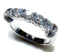 Anillo Mujer Riviere in Oro blanco Diamante RIVIERE CT. 1.00 - 0.09 G/VS1